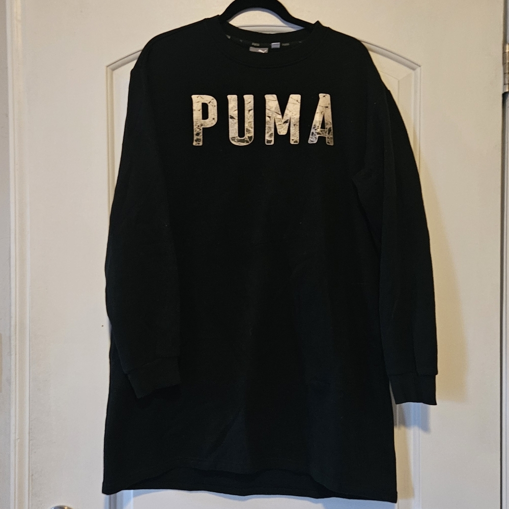 PUMA Black Crewneck Sweatshirt